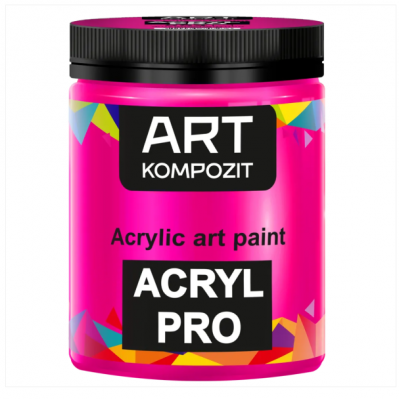 Фарба художня Acryl PRO ART Kompozit 0,43 л (554 флуоресцентний рожевий)