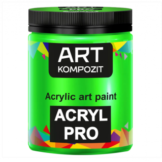 Фарба художня Acryl PRO ART Kompozit 0,43 л (551 флуоресцентний зелений)
