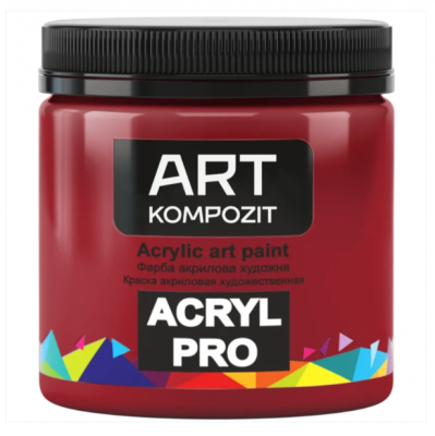 Фарба художня Acryl PRO ART Kompozit 0,43 л (256 кадмій червоний)