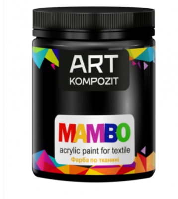 Фарба по тканині МАМВО ART Kompozit, 450 мл (23 чорний)