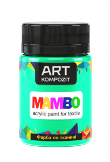 Фарба по тканині МАМВО ART Kompozit, 50 мл (81 флуоресцентний зелений)