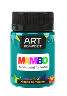 Фарба по тканині МАМВО ART Kompozit, 50 мл (13 зелений темний)
