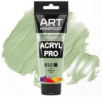 Фарба художня Серія "Пастель" Acryl PRO ART Kompozit 0,075 л ТУБА (B10 шавлія)