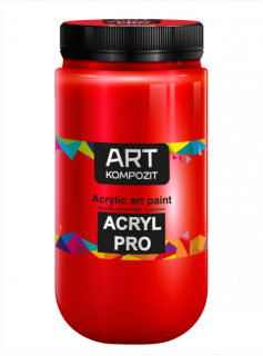 Фарба художня Acryl PRO ART Kompozit 1л (259 червоний міцний )
