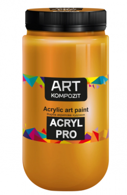 Фарба художня Acryl PRO ART Kompozit 1л (131 охра жовта )