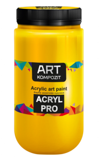 Фарба художня Acryl PRO ART Kompozit 1л (116 жовтий основний )