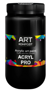 Фарба художня Acryl PRO ART Kompozit 1л (540 марс чорний )