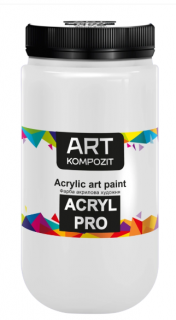 Фарба художня Acryl PRO ART Kompozit 1л (018 білила титанові )
