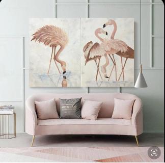 Flamingo painting