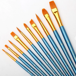 Набір нейлонових пензлів для малювання "Artist Brushes" 10 шт