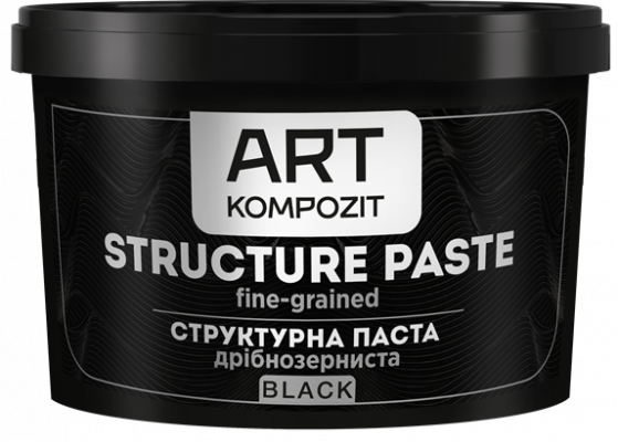 Паста структурна ART Kompozit чорна, 1л
