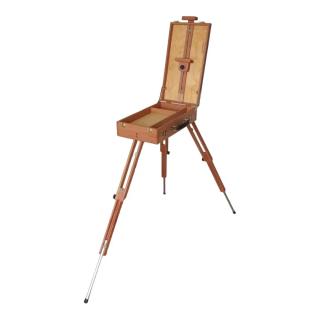 Етюдник №1А, 44,5x24,5x11 см, підлоговий, буковий, двосторонній, з палітрою, тринога