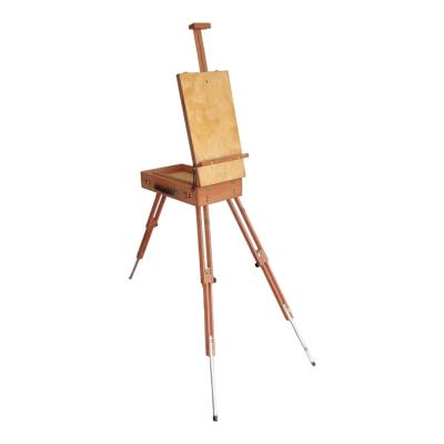 Етюдник №1А, 44,5x24,5x11 см, підлоговий, буковий, двосторонній, з палітрою, тринога