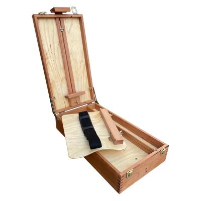 Етюдник №1, 44,5x24,5x11 см, підлоговий, буковий, двосторонній, з палітрою, тринога