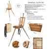 Етюдник №2, 52x40x11 см, підлоговий, буковий, двосторонній, з палітрою, тринога