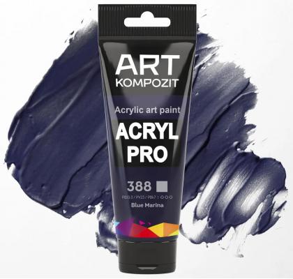Фарба художня Acryl PRO ART Kompozit 0,075 л ТУБА (388 глибоко синій)