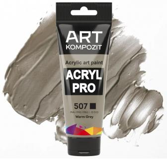 Фарба художня Acryl PRO ART Kompozit 0,075 л ТУБА (507 сіра тепла)