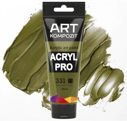 Фарба художня Acryl PRO ART Kompozit 0,075 л ТУБА (331 оливковий )