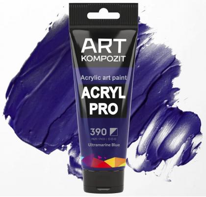 Фарба художня Acryl PRO ART Kompozit 0,075 л ТУБА (390 ультрамарин синій )