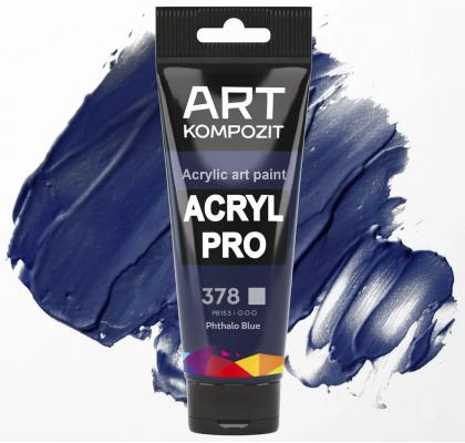 Фарба художня Acryl PRO ART Kompozit 0,075 л ТУБА (378 блакитний ФЦ)