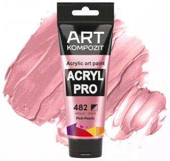Фарба художня Acryl PRO ART Kompozit 0,075 л ТУБА (482 рожевий персик)