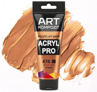Фарба художня Acryl PRO ART Kompozit 0,075 л ТУБА (478 мідь)