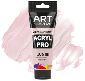 Фарба художня Acryl PRO ART Kompozit 0,075 л ТУБА (106 неаполітанська рожева)